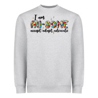 Heather Grey i am au some Heavyweight Sweatshirt - MaliasSmallBusiness