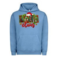 Pigment Pebble Blue christmas lolo claus Urban Hoodie - FaDigitalArtStudio