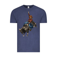 Vintage Denim western rodeo bullfighter Vintage Tee - BarkalooDesign