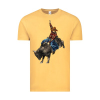 Vintage Mustard western rodeo bullfighter Vintage Tee - BarkalooDesign