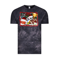 Cloud Black christmas sports background Vintage Tee - AdoDesignShop