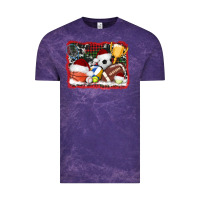 Cloud Purple christmas sports background Vintage Tee - AdoDesignShop