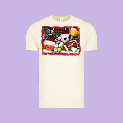 Christmas Sports Background Vintage Tee Designed By Adodesignshop