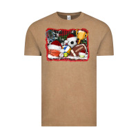 Vintage Coffee christmas sports background Vintage Tee - AdoDesignShop