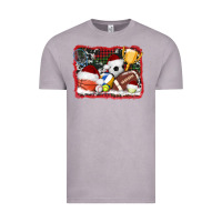 Vintage Zinc christmas sports background Vintage Tee - AdoDesignShop
