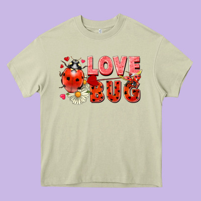 Love Bug Heavy Core Tee Designed By Fadigitalartstudio