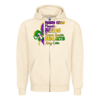 Sandshell mardi gras parades beads french quarter beignets k Zipper Hoodie - LillyAllenDesigns