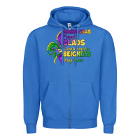 True Royal mardi gras parades beads french quarter beignets k Zipper Hoodie - LillyAllenDesigns