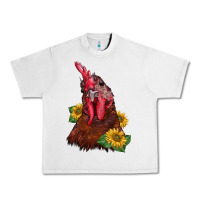 Lunar Rock rooster sunflower Urban Heavy Tee - BarkalooDesign
