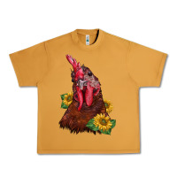 Rooster Sunflower Urban Heavy Tee | Teevron