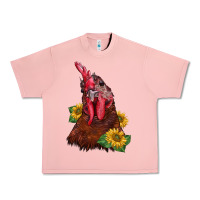 Salmon rooster sunflower Urban Heavy Tee - BarkalooDesign