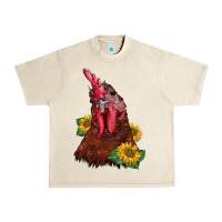 Sandshell rooster sunflower Urban Heavy Tee - BarkalooDesign