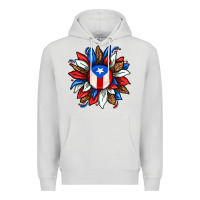 Dove Grey puerto rico sunflower Premium Hoodie - texasbilliewilder