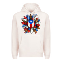 Pale Pink puerto rico sunflower Premium Hoodie - texasbilliewilder
