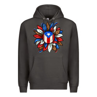 Smoke puerto rico sunflower Premium Hoodie - texasbilliewilder