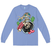 Colony Blue cowboy tears Long Sleeve Tee - MaliasSmallBusiness