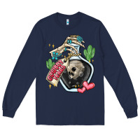 Navy cowboy tears Long Sleeve Tee - MaliasSmallBusiness