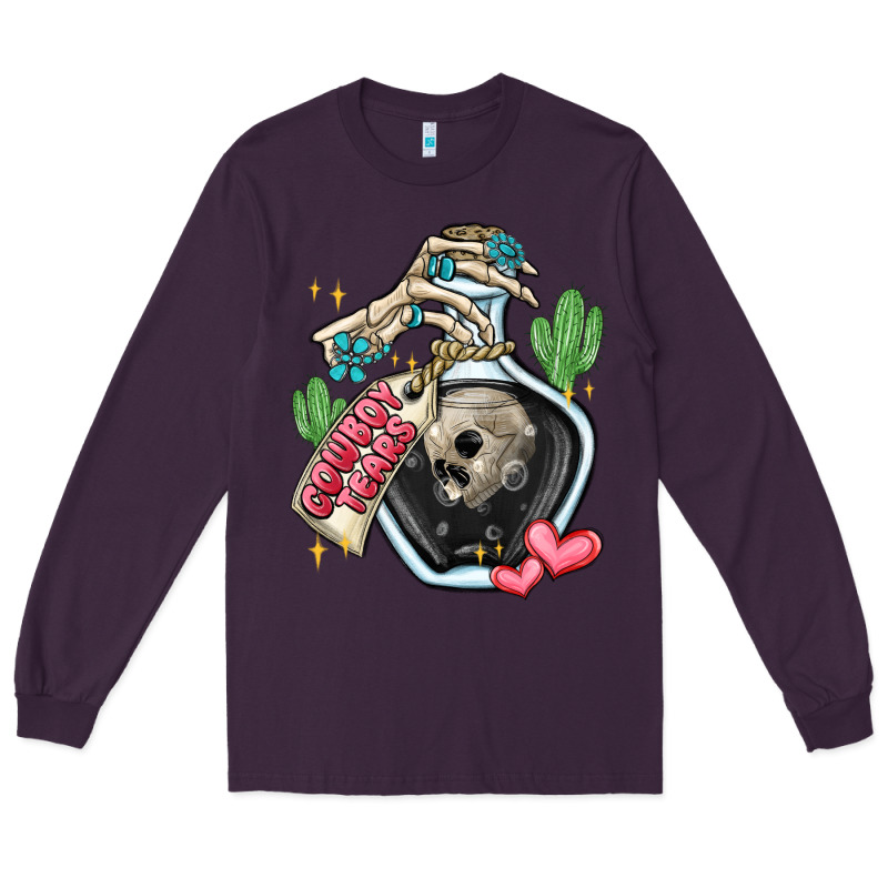 Cowboy Tears Long Sleeve Tee by MaliasSmallBusiness | Teevron