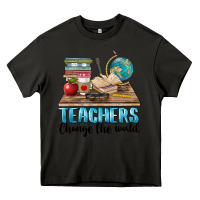 Asphalt teachers change the world Heavy Core Tee - BarkalooDesign