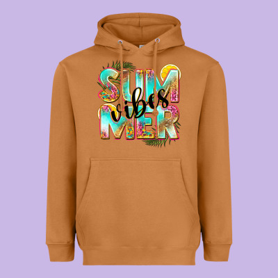 Summer Vibes Heavyweight Hoodie Designed By Nancycooperartshop