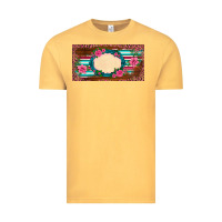 Vintage Mustard western pink flovers leopard serape   license plate template Vintage Tee - BarkalooDesign