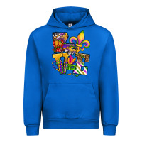 Cobalt louisiana map love Urban Hoodie - OliviaCreatesArt