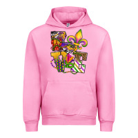 Fuchsia Pink louisiana map love Urban Hoodie - OliviaCreatesArt