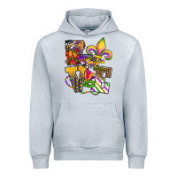 Heather Grey louisiana map love Urban Hoodie - OliviaCreatesArt
