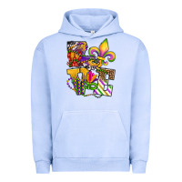 Pigment Grape Ice louisiana map love Urban Hoodie - OliviaCreatesArt