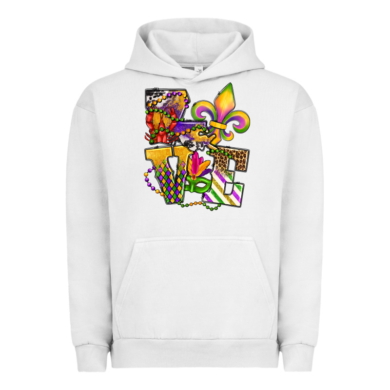 Louisiana Map Love Urban Hoodie by OliviaCreatesArt | Teevron