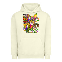 Pigment Pistachio louisiana map love Urban Hoodie - OliviaCreatesArt