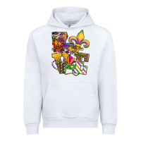 White louisiana map love Urban Hoodie - OliviaCreatesArt