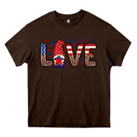 Chocolate Brown Love gnome Heavy Core Tee - Neo Western