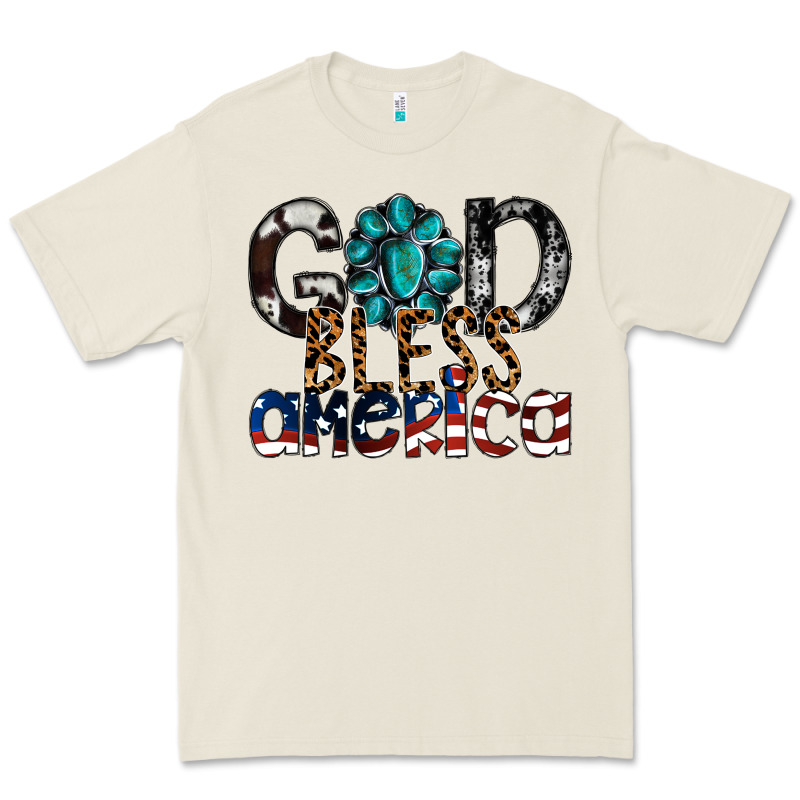God Bless America Premium Tee by SublimationCraftShop | Teevron