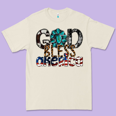 God Bless America Premium Tee Designed By Sublimationcraftshop