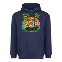 Navy River squad Heavyweight Hoodie - NancyCooperArtShop