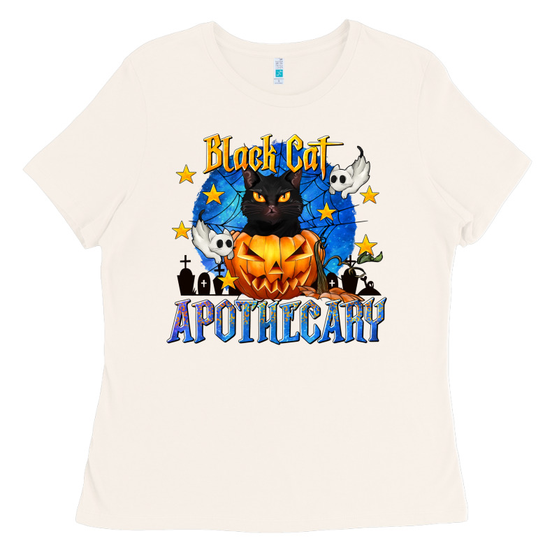 Black Cat Apothecary Ladies Tee by texasbilliewilder | Teevron