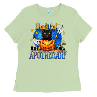 Matcha Black Cat Apothecary Ladies Tee - texasbilliewilder