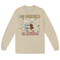 Mushroom my weekend is booked Long Sleeve Tee - MaliasSmallBusiness
