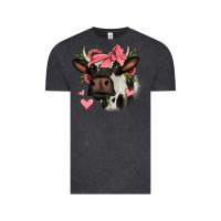 Vintage Black valentines day cow Vintage Tee - Jasminsmagicworld