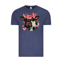 Vintage Denim valentines day cow Vintage Tee - Jasminsmagicworld