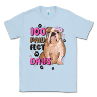 Dusty Blue 100 days of school Classic Tee - MaliasSmallBusiness