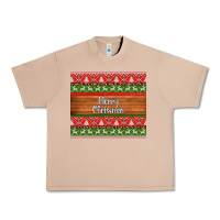 Burro merry christmas knitted reindeer pattern Urban Heavy Tee - Jasminsmagicworld