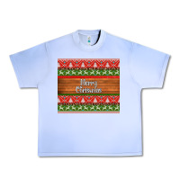 Grape Ice merry christmas knitted reindeer pattern Urban Heavy Tee - Jasminsmagicworld