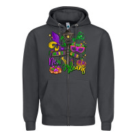 Smoke new orleans mardi gras Zipper Hoodie - LillyAllenDesigns