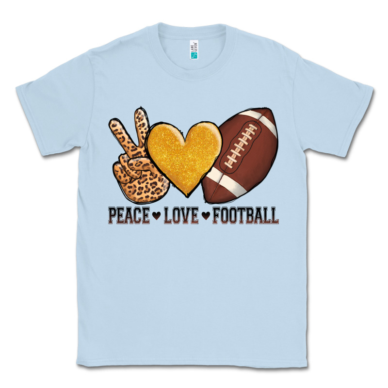 Peace Love Football Classic Tee by AdoDesignShop | Teevron