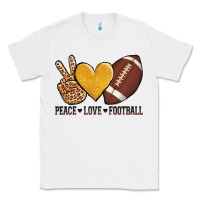 White peace love football Classic Tee - AdoDesignShop
