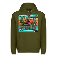 Army Green traveler tumbler Premium Hoodie - JahusDesignShop