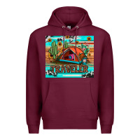 Burgundy traveler tumbler Premium Hoodie - JahusDesignShop