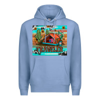 Colony Blue traveler tumbler Premium Hoodie - JahusDesignShop